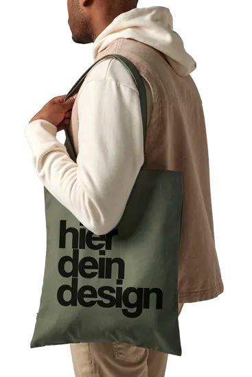 W801 Nachhaltige Henkeltasche bedrucken