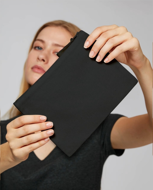 Bio Federmäppchen STAU764 – ideal für Druck schwarz