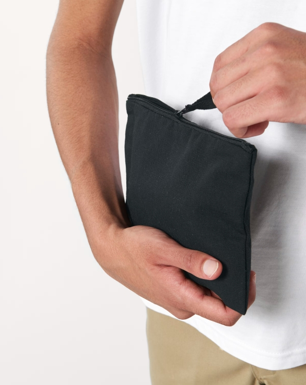 Nachhaltiges Federmäppchen STAU764 – ideal für Druck schwarz robust