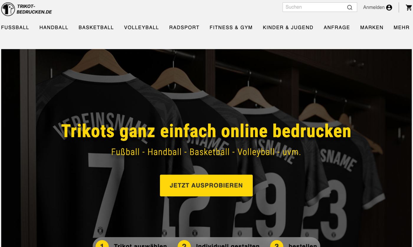 Trikot-bedrucken Shop